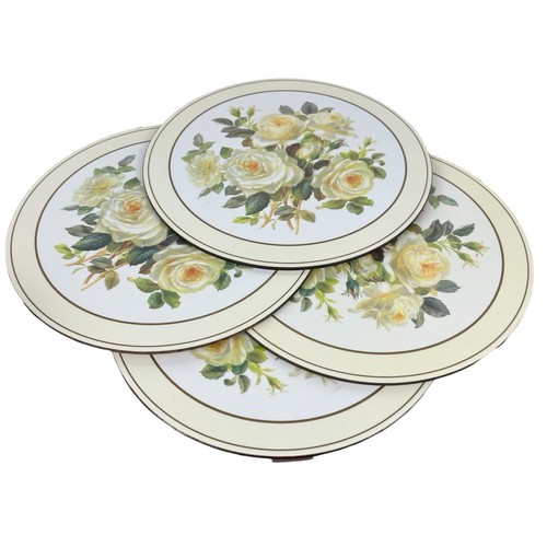 Roses round placemats - roses,
