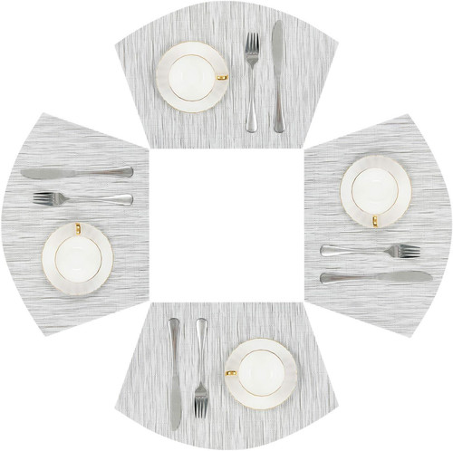 Small round table - round, placemats
