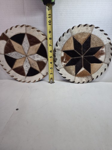 Western cowhide leather star - western,
