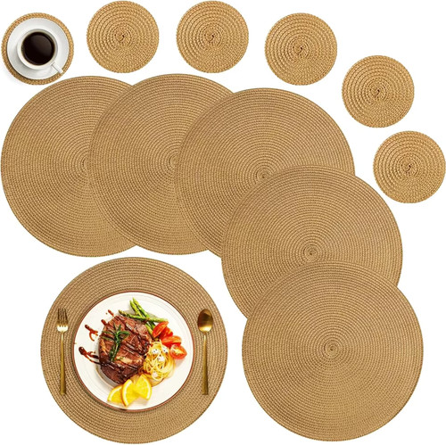 Placemats and coasters - and, set