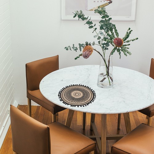 Round placemats dining - round,