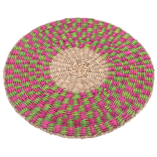 Natural seagrass round table - natural,