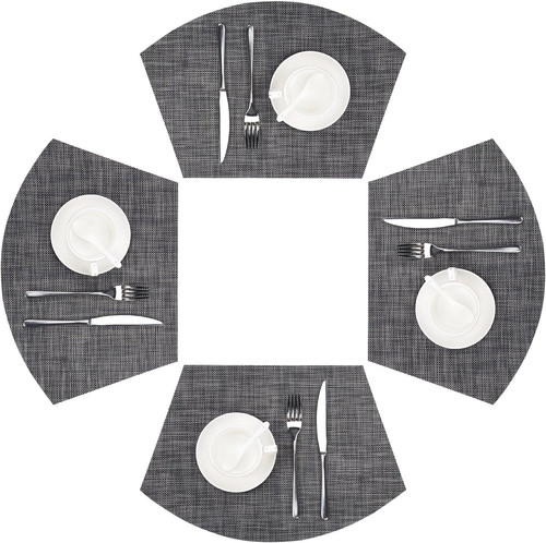 Wedge placemats set woven - wedge, 4