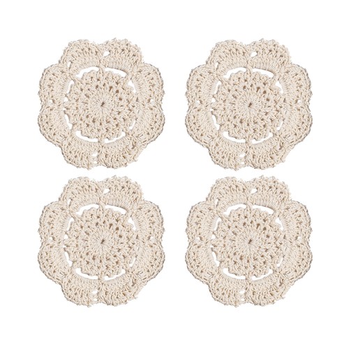 Pack round lace crochet - 4,