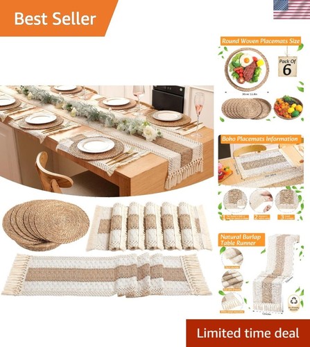 Handmade boho table runner - boho,