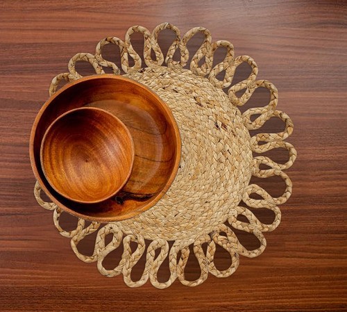 Jute hand braided - jute, table
