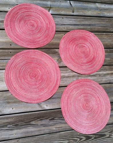 4pcs round woven braided - 4pcs,