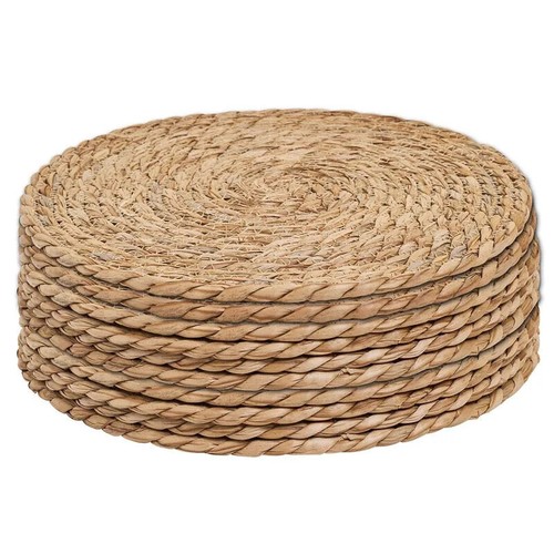 Placemats natural rattan round - natural,