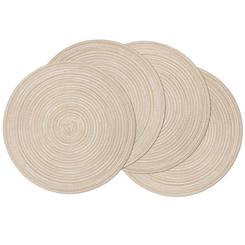 Shacos round braided placemats - shacos,
