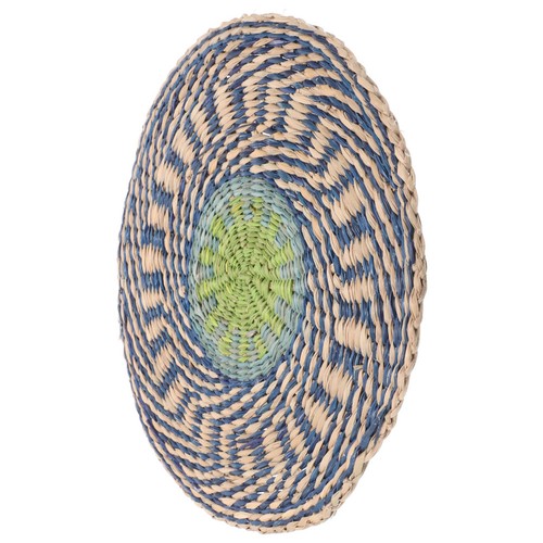 Colorful round woven - round, placemats