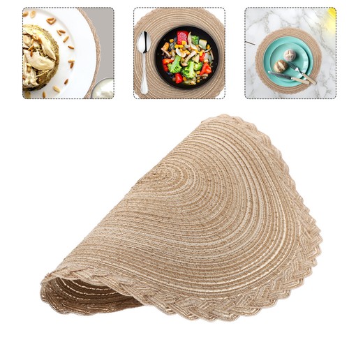 2pcs round placemats - 2pcs,